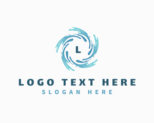 Wave Pool - Splash Water Waves Aquatic logo design