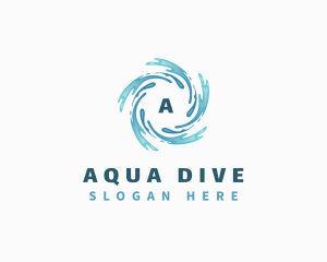 Splash Water Waves Aquatic logo design