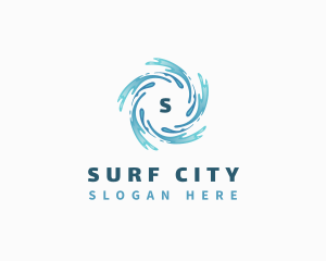 Splash Water Waves Aquatic logo design