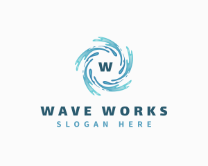 Splash Water Waves Aquatic logo design