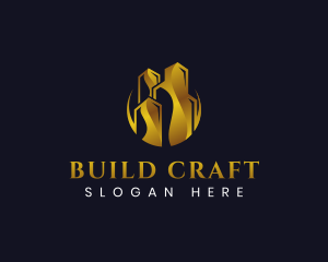 Building Architect Skyscraper logo design