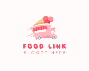 Creamery Food Truck logo design