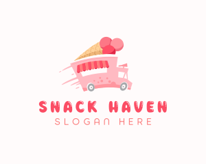 Creamery Food Truck logo design