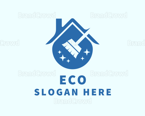 Broom Sweeper House Logo