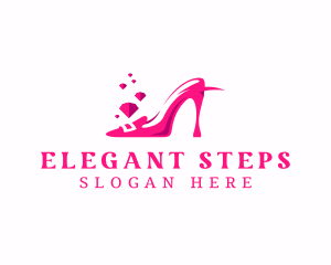 Heels - Fashion Stiletto Shoe logo design