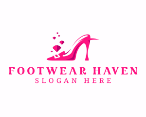 Fashion Stiletto Shoe logo design