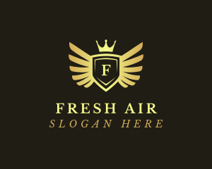 Aviation Crown Insignia logo design