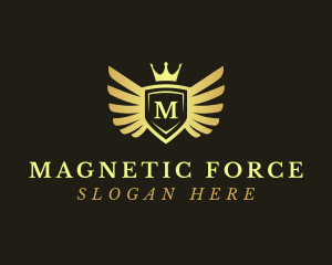 Aviation Crown Insignia logo design