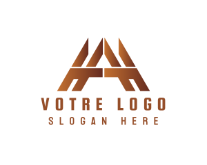 Modern Gradient Tech Letter A Logo