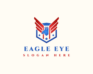 National Eagle Shield logo design