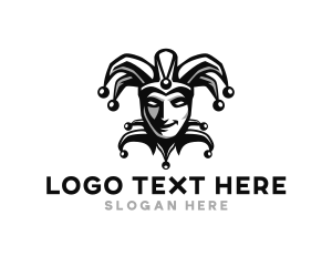 Drama - Jester Joker Clown logo design