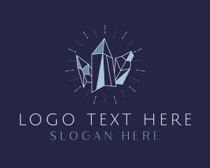 Crystal - Elegant Crystal Jeweler logo design