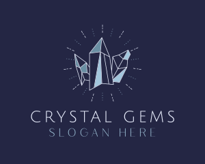 Elegant Crystal Jeweler logo design