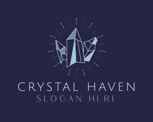 Elegant Crystal Jeweler logo design