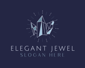 Elegant Crystal Jeweler logo design