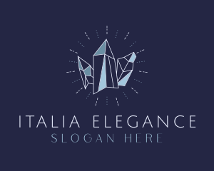 Elegant Crystal Jeweler logo design