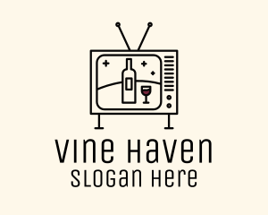 Wine Television Media logo design