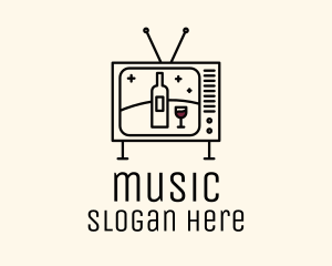 Sommelier - Wine Television Media logo design