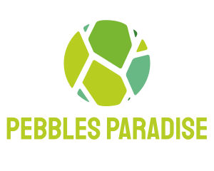 Pebbles - Green Mosaic Tiles logo design