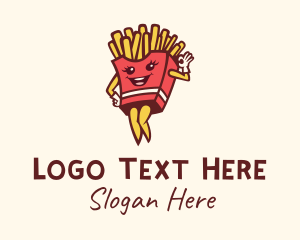 Caterer - Lady French Fries logo design