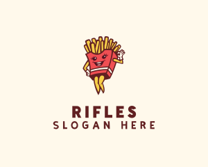 Smiling French Fries  Logo