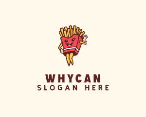 Food Stand - Smiling French Fries logo design