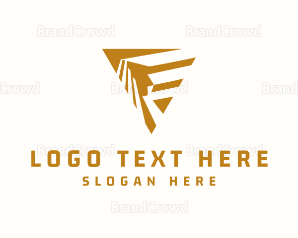 Gold Triangular Pharaoh Logo