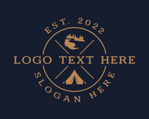 Hike - Outdoor Camping Travel logo design