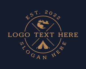 Ridge - Outdoor Camping Travel logo design