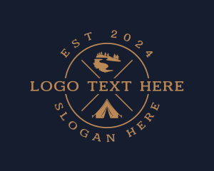 Hipster - Outdoor Camping Travel logo design