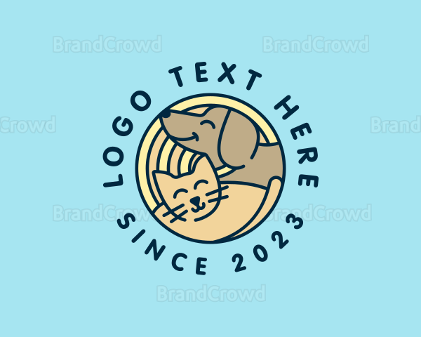 Pet Kitten Dog Logo