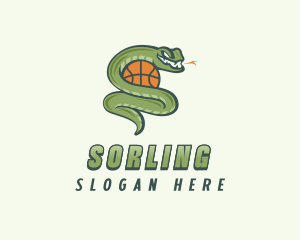 Snake Basketball League logo design