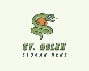 Snake Basketball League logo design