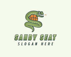 Snake Basketball League logo design