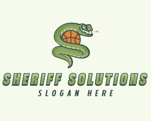 Snake Basketball League logo design