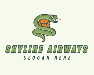 Snake Basketball League logo design