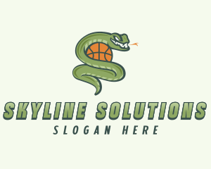 Snake Basketball League logo design