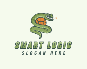 Snake Basketball League logo design