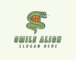 Snake Basketball League logo design