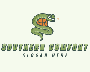 Snake Basketball League logo design