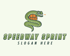 Snake Basketball League logo design