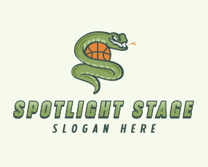 Snake Basketball League logo design