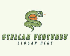 Snake Basketball League logo design