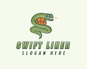 Snake Basketball League logo design