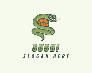 Snake Basketball League logo design