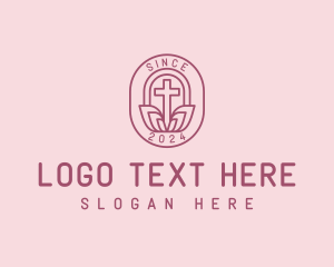 Catholic - Religious Cross Chapel logo design