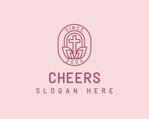 Preacher - Religious Cross Chapel logo design