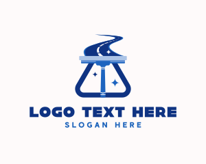 Road - Squeegee Road Cleaning logo design