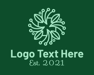 Minimalist - Green Garden Plant logo design