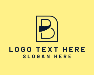 Modern Brand Letter B logo design